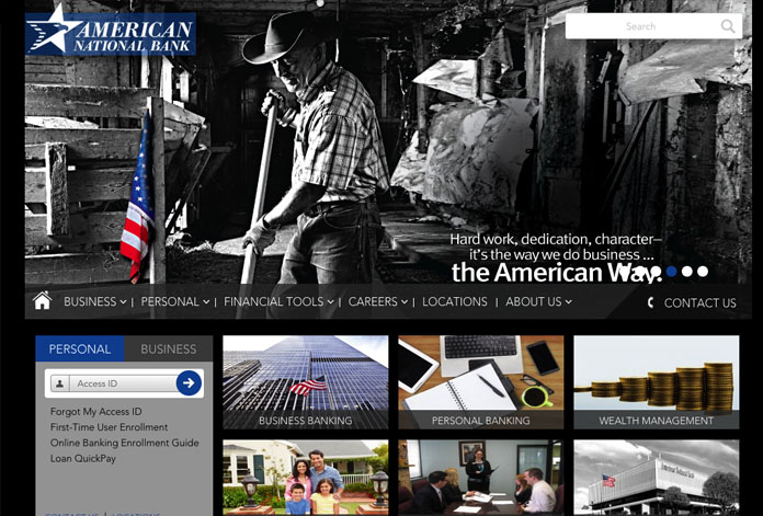 American National Bank Website