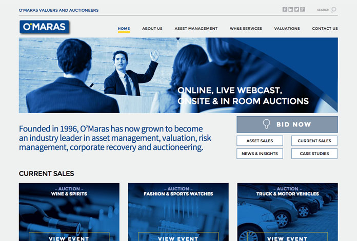 OMAHA MEDIA GROUP LAUNCHES O’MARAS AUCTIONS WEBSITE