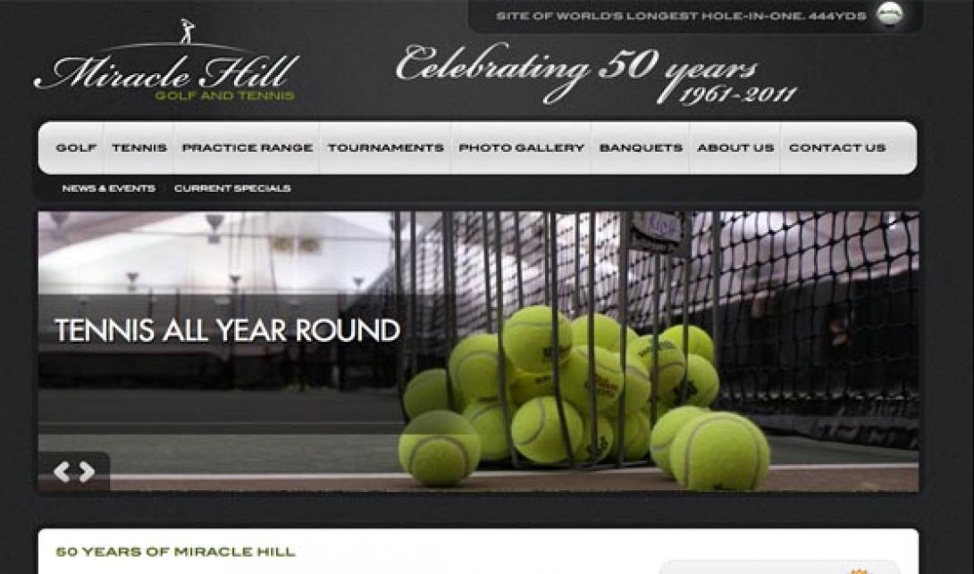 Miracle Hill Golf + Tennis Center - Website & Logo Design, v1.0 - 1