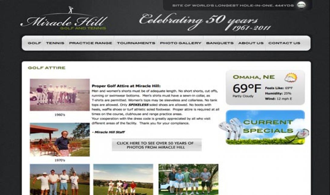 Miracle Hill Golf + Tennis Center - Website & Logo Design, v1.0 - 2